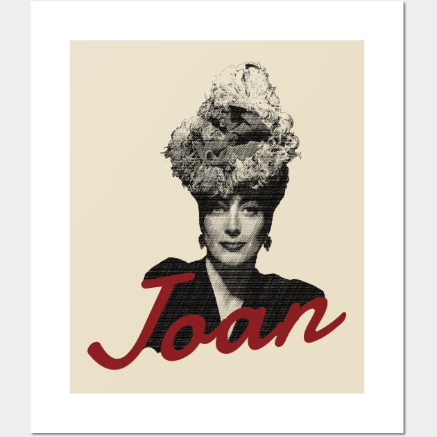 joan crawford - engraving red Wall Art by LAKOSH